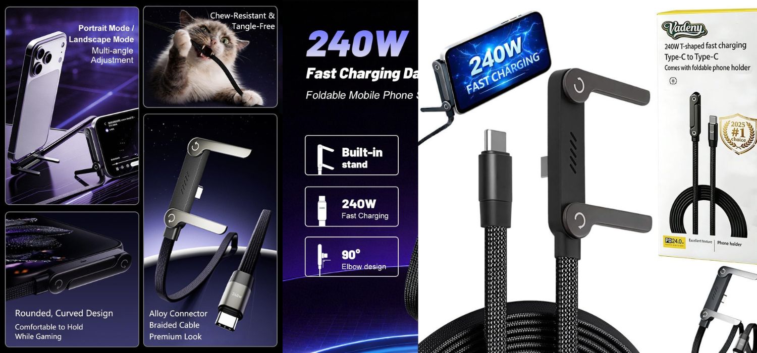 240w usb c(type c) cable,invisible holder charger cable with