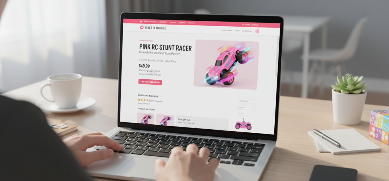 rc cars, pink remote control car for girls (2)