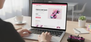 rc cars, pink remote control car for girls (3)