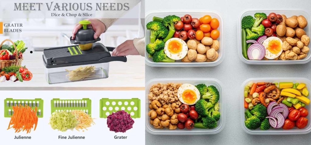 Vegetable Chopper Dicer with Container